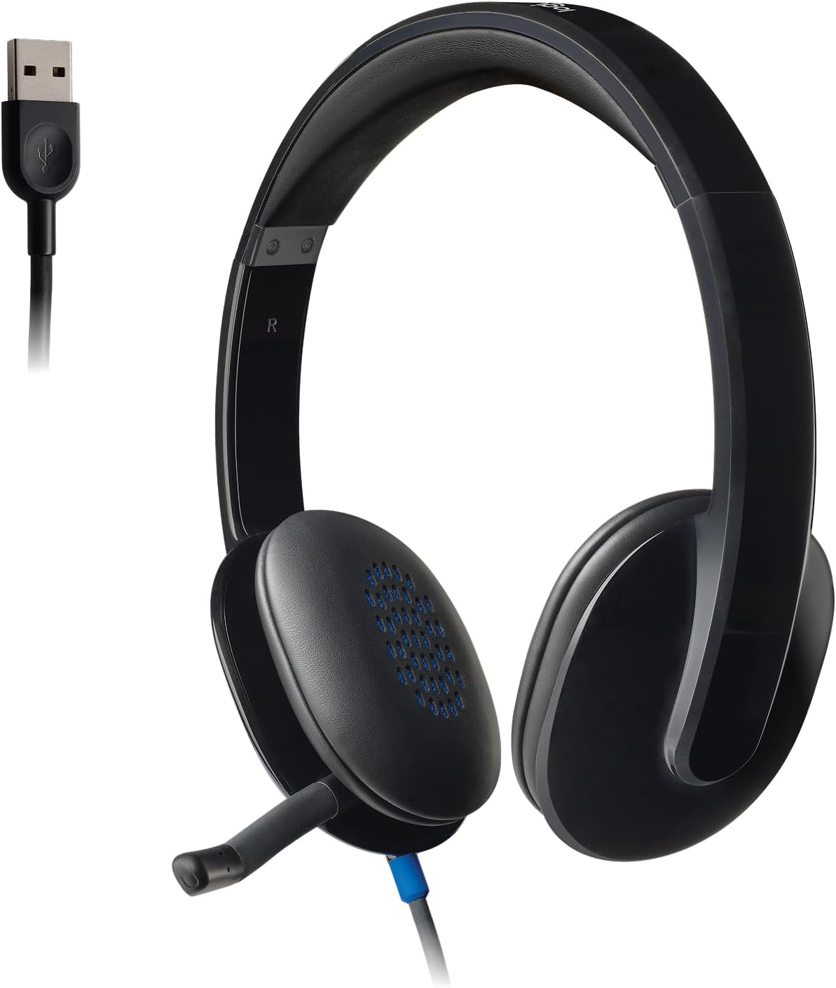 Logitech H540 - Auriculares USB con reducción de ruido de fondo par...