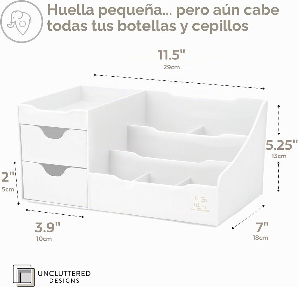 Despejado diseños Maquillaje Organizador con cajones