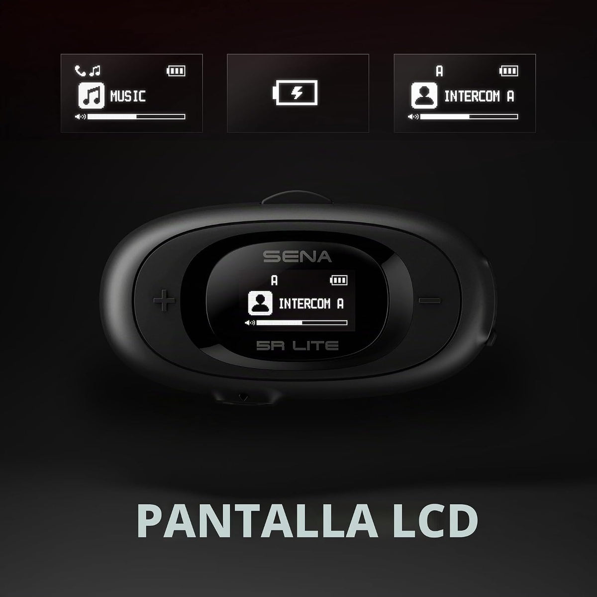 Sena 5R LITE Auriculares de intercomunicador Bluetooth de dos vías...
