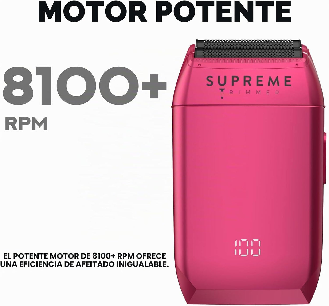 Supreme Trimmer Crunch STF602 - Afeitadora impermeable de doble lám...