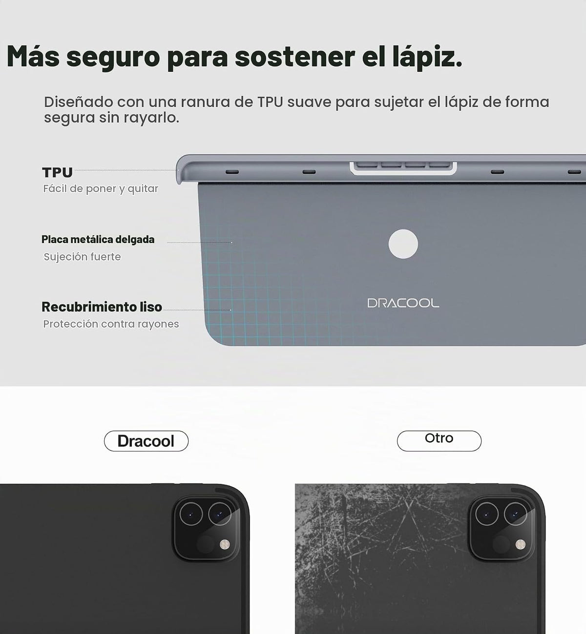 Dracool Soporte para lápiz para Apple Pencil Pro\/Apple Pencil de 2...