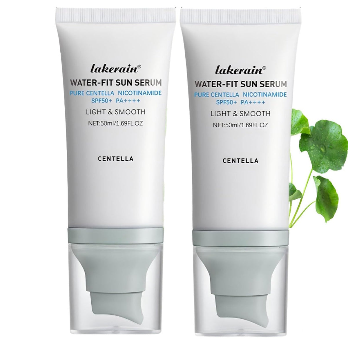 2 piezas de protector solar Centella SPF 50, suero solar Centella W...