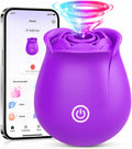 Gasevimo Juguete sexual con vibrador de succión de rosas, control d...