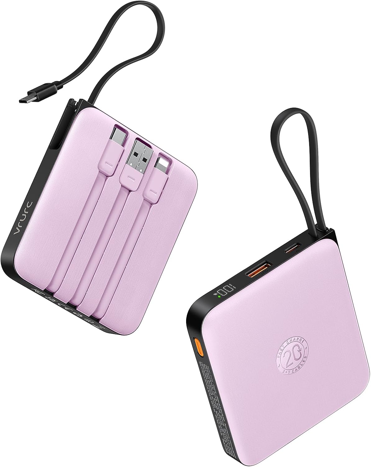 VRURC Cargador portátil Batería de 10000 mAh, Banco de energía para...