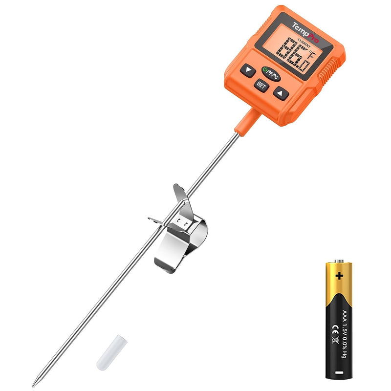 TempPro TempDip Termómetro programable para dulces con clip para ol...