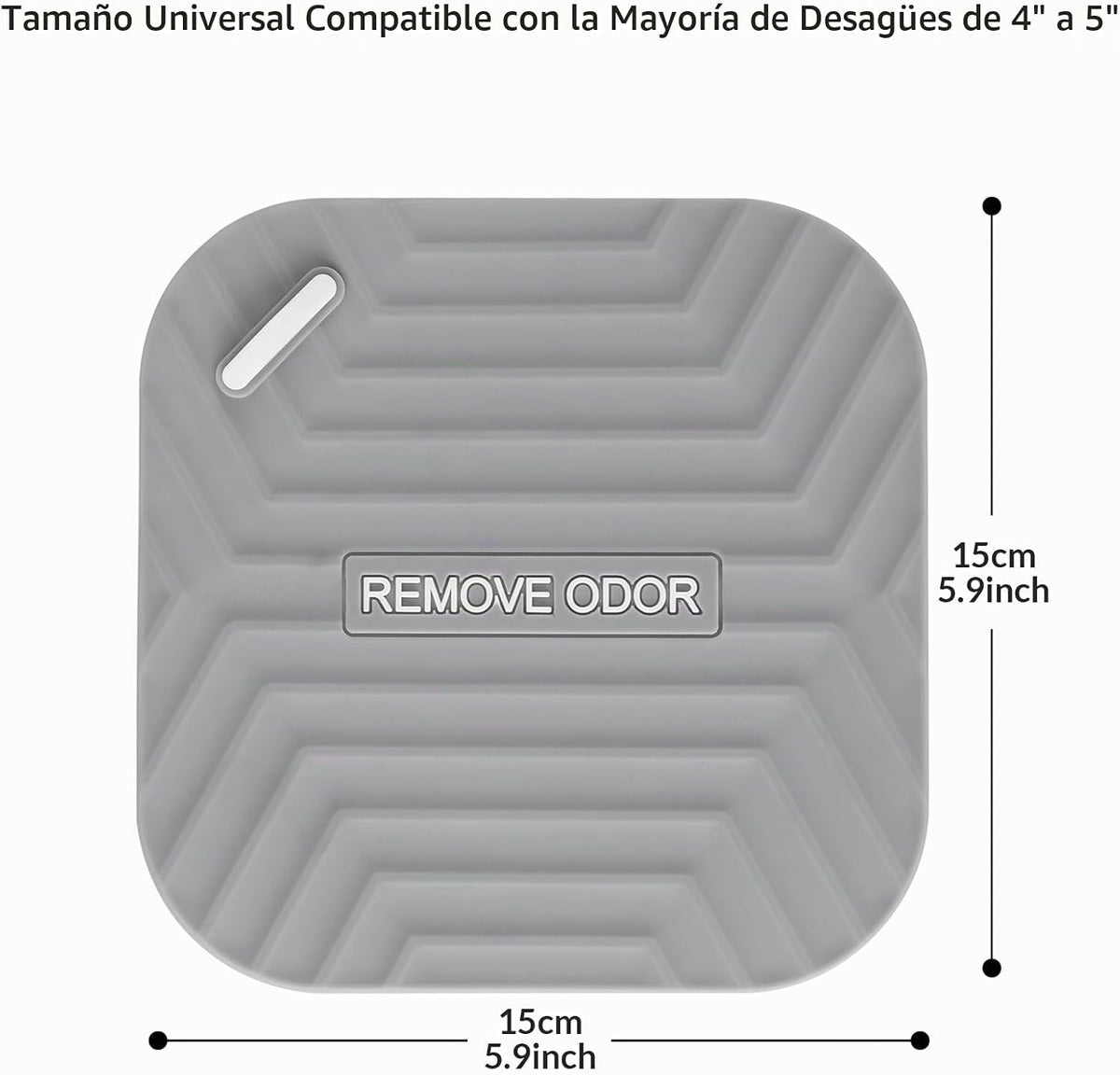 Paquete de 3 tapones de silicona para desagüe de ducha \u2013 Alfom...