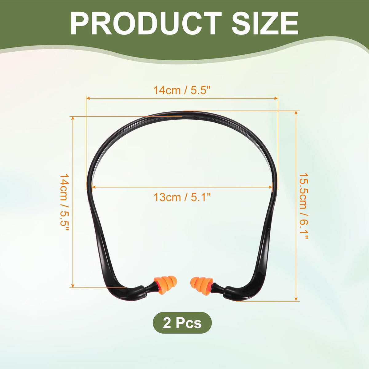 PATIKIL Tapones para los oídos con bandas, reutilizables, lavables,...