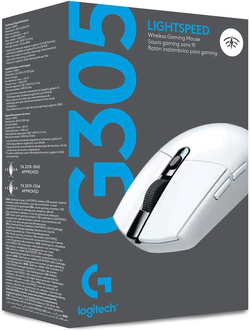 Ratón inalámbrico para juegos Logitech G305 Lightspeed - Blanco | 1...