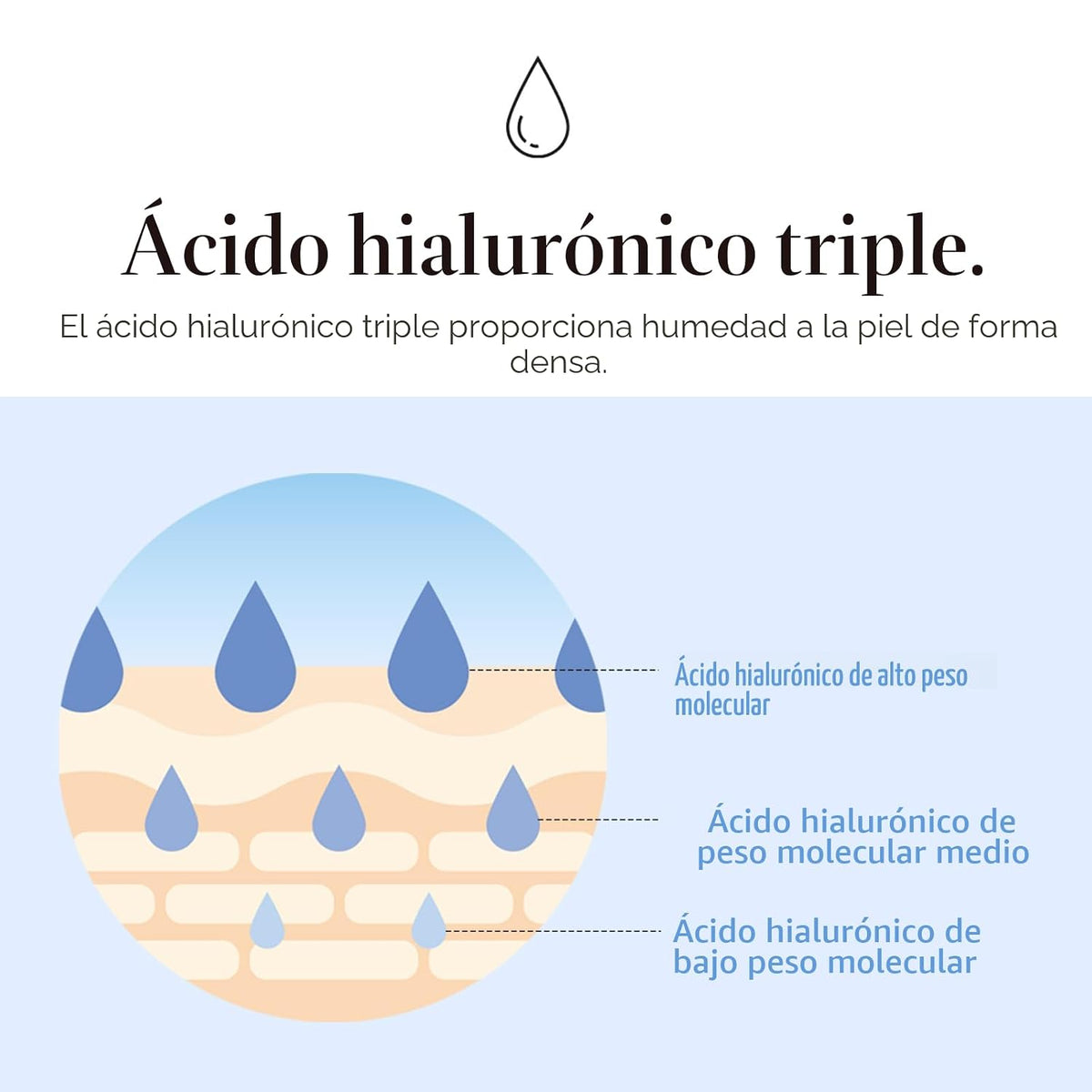 mixsoon Glacier Water - Suero de ácido hialurónico para hidratación...