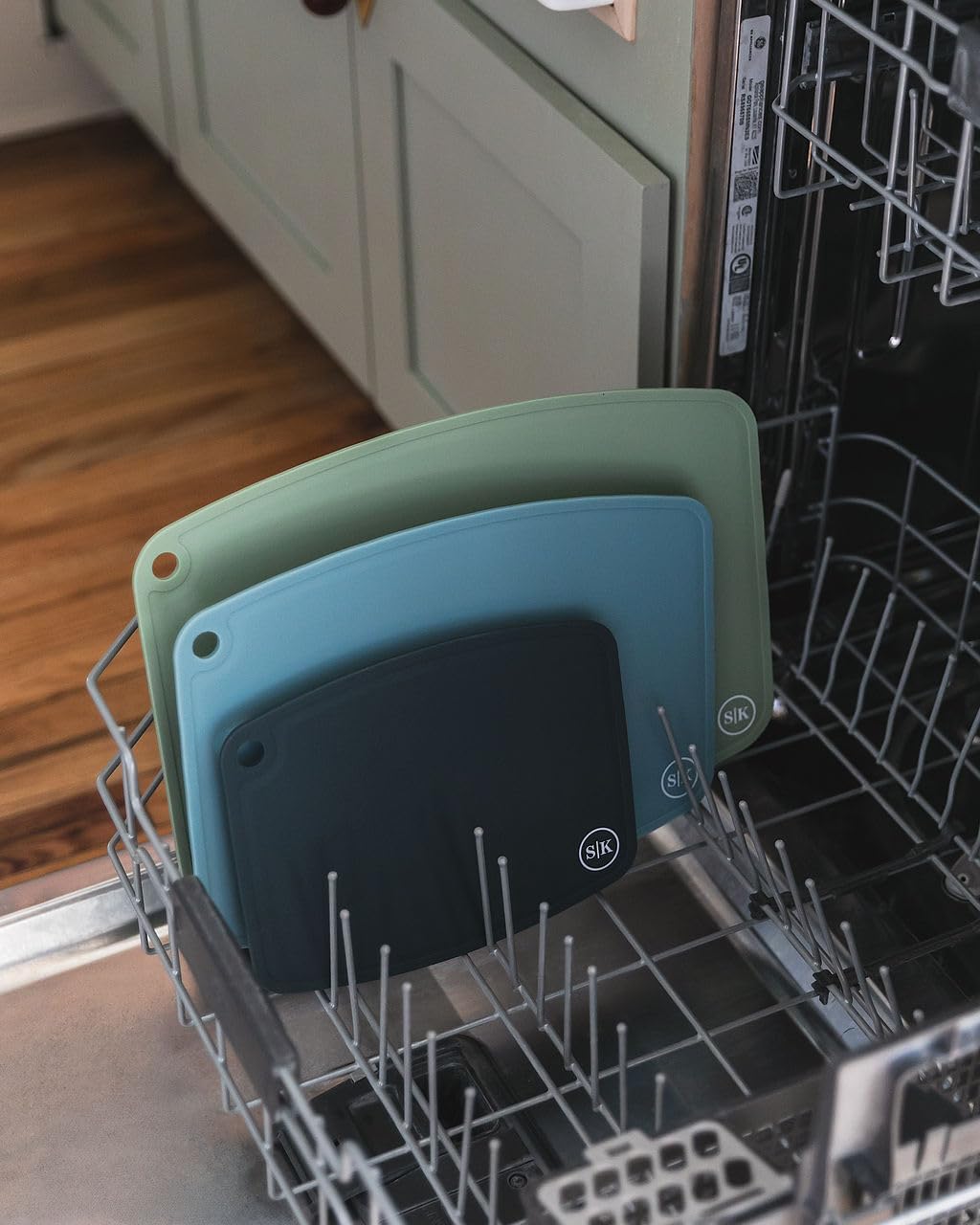 The Silicone Kitchen Juego de tablas de cortar de silicona de alta...