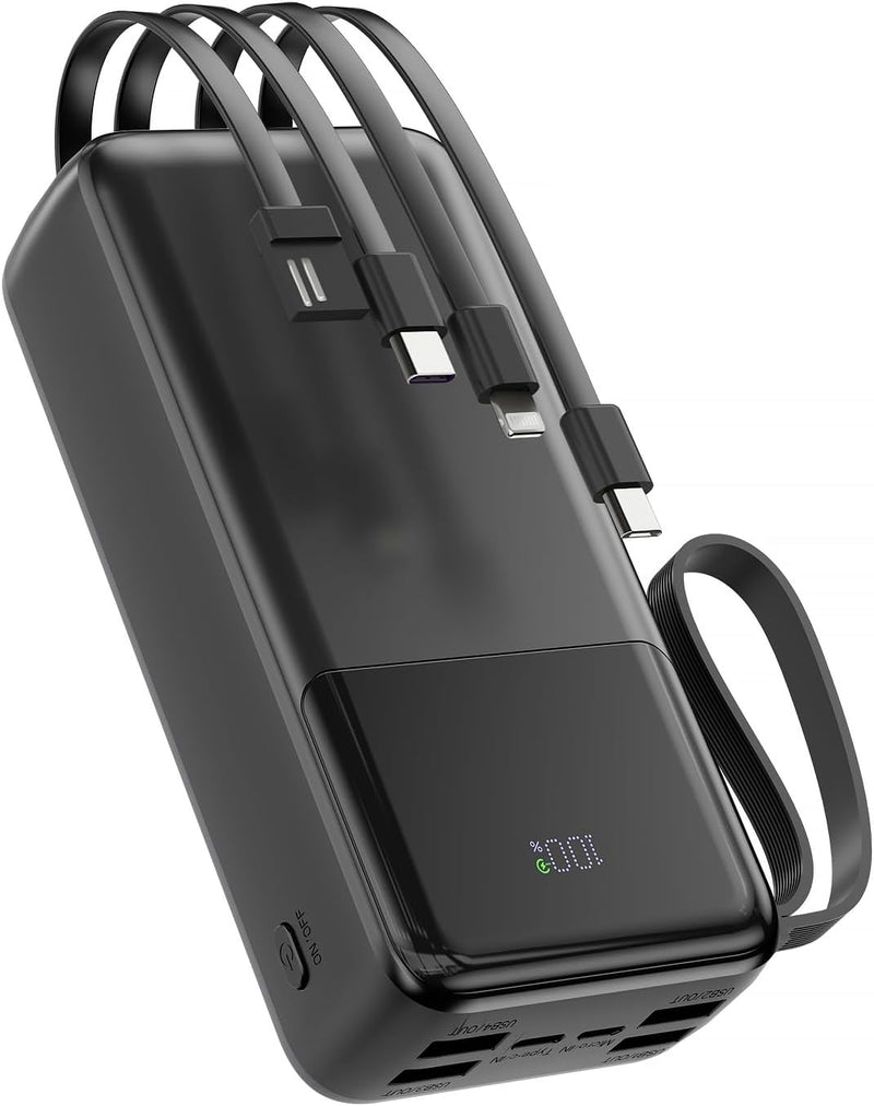 Cargador Portátil Power Bank 50000mAh - 7 Salidas y 3 Entradas USB-...