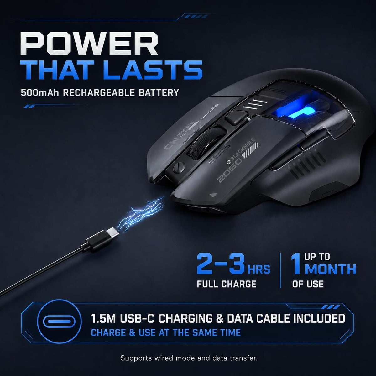 INPHIC Ratón inalámbrico A9 Explorer para portátil, 2.4G\/Bluetooth...