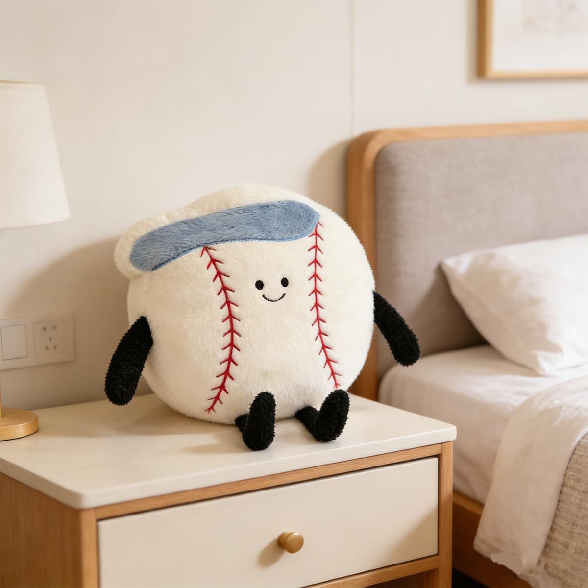 MUALML Linda Almohada de Béisbol Suave Animal de Peluche de Béisbol...