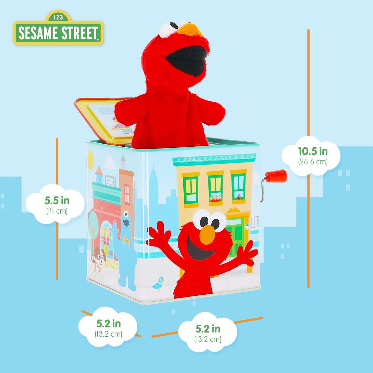 Kids Preferred Sesame Street Jack in the Box - Juguete de peluche d...
