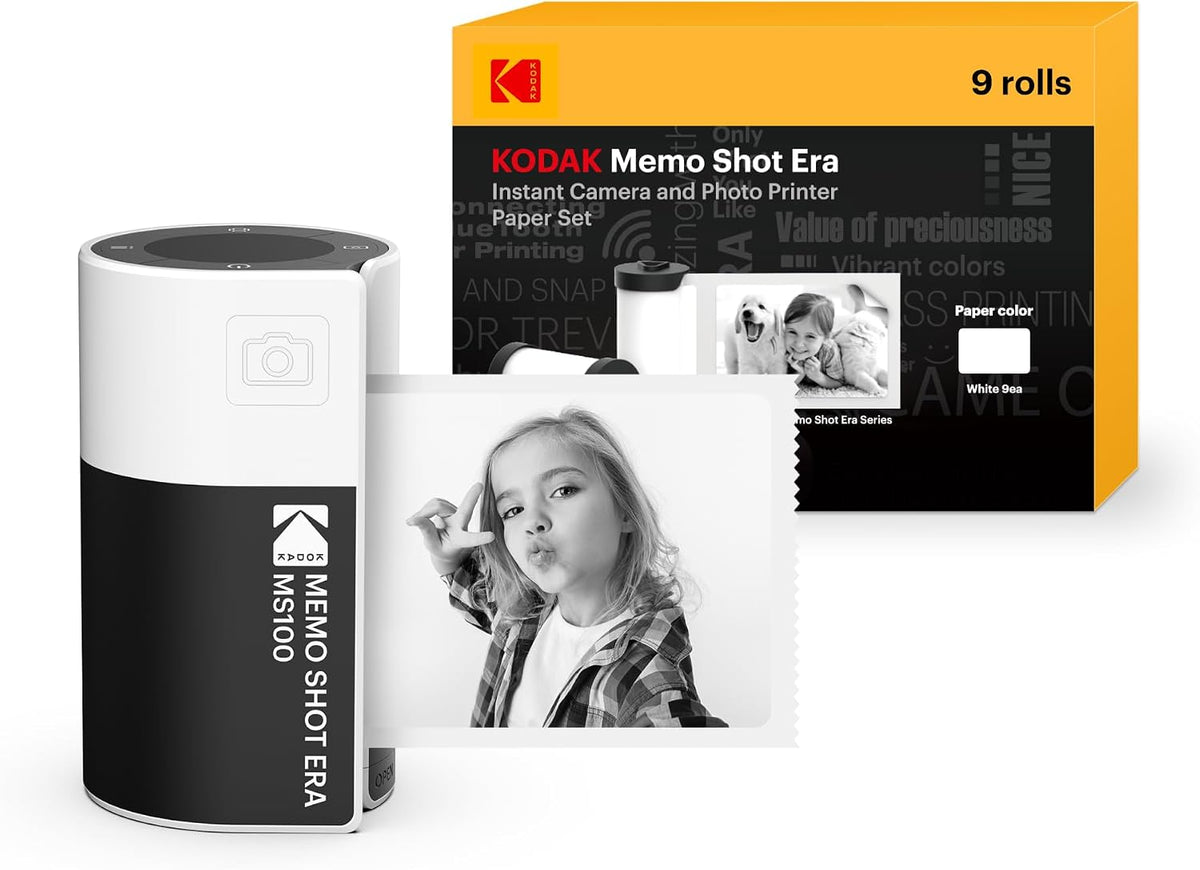 KODAK Memo Shot ERA Kids - Cámara digital instantánea e impresora d...