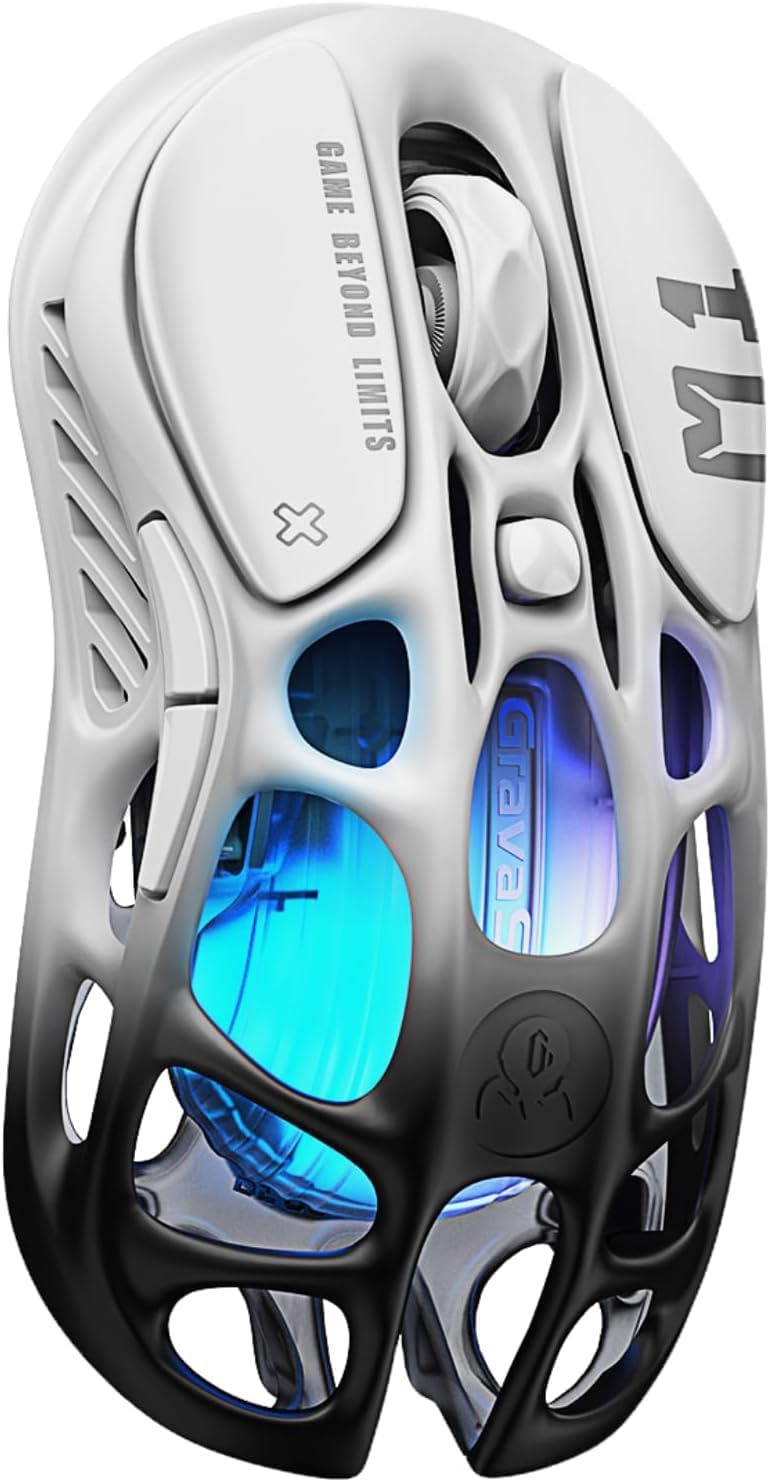 Ratón inalámbrico para juegos GravaStar Mercury M1 Pro trimodal | A...