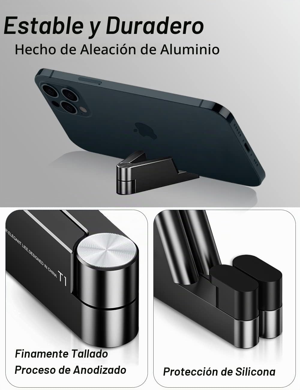 MONEER Soporte para teléfono celular, soporte para teléfono para es...