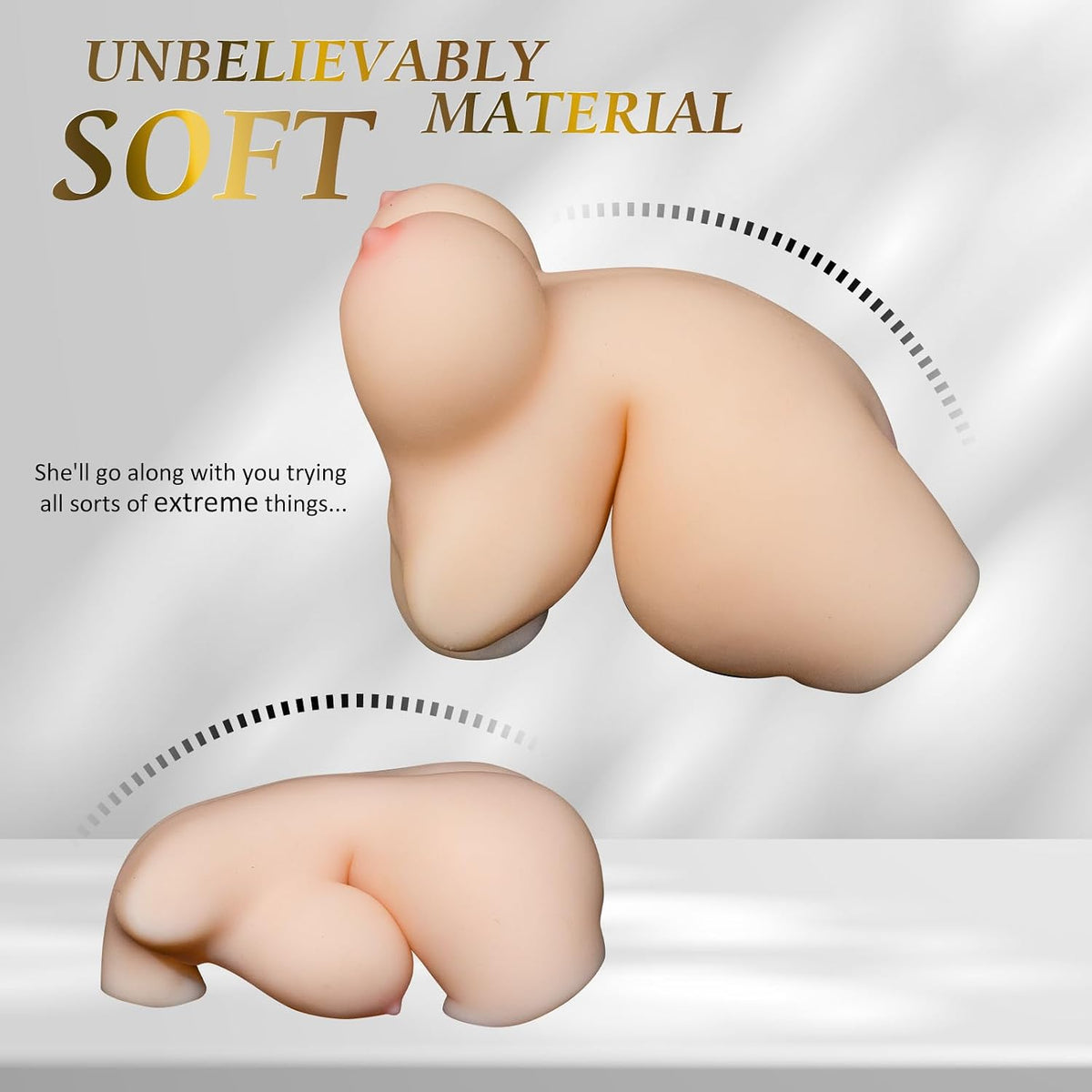 Muñeca sexual con torso femenino portátil, masturbador masculino TP...