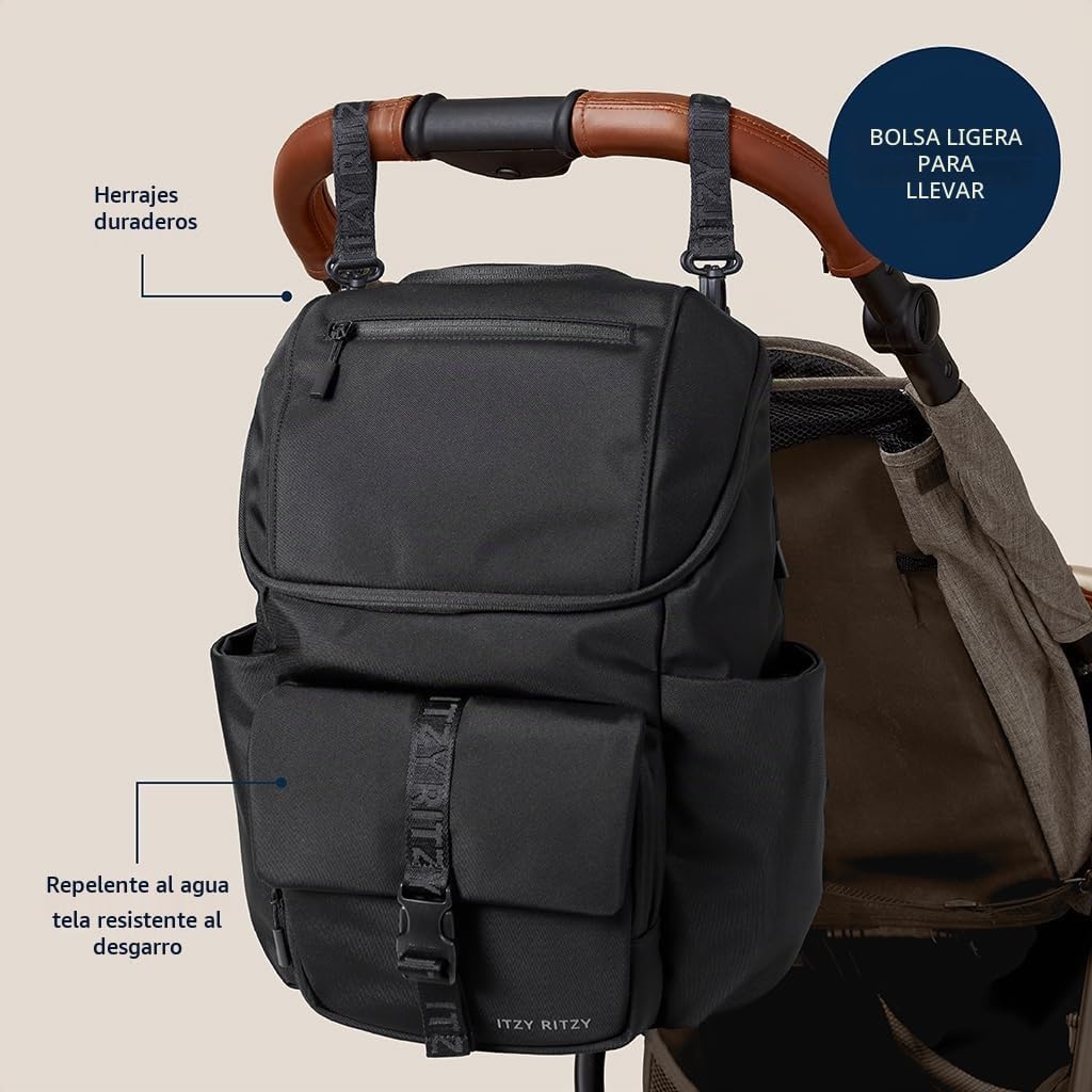 Mochila de cubo Itzy Ritzy Belong (Negro) | Cuenta con bolsillos ai...