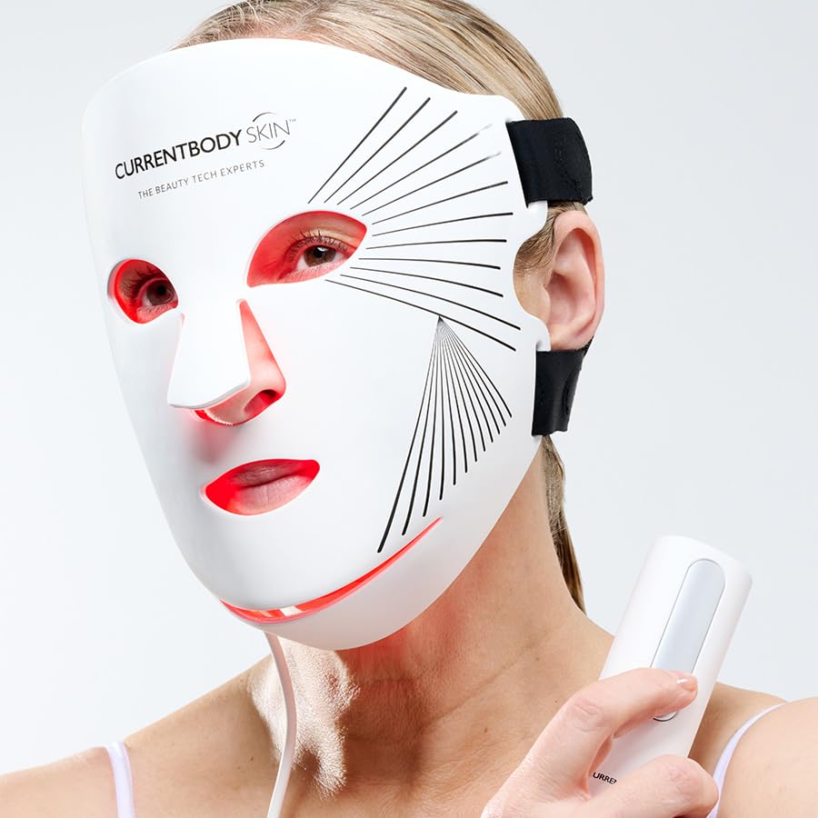 CurrentBody Kit de mascarilla LED para rostro y cuello: Serie 2 | A...