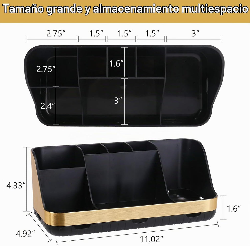 GFWARE Soportes para cepillo de dientes dorados para baños Organiza...