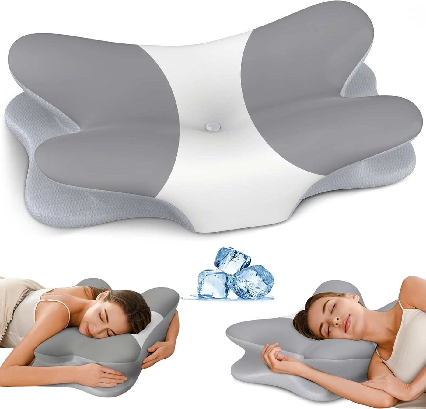 Almohada cervical para aliviar el dolor de cuello, almohada cervica...