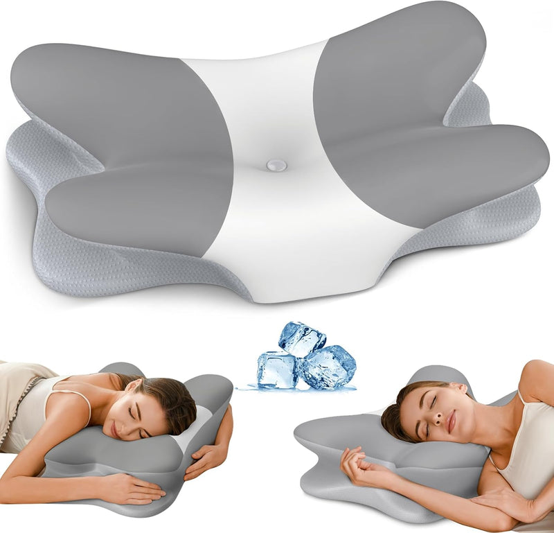 Almohada cervical para aliviar el dolor de cuello, almohada cervica...