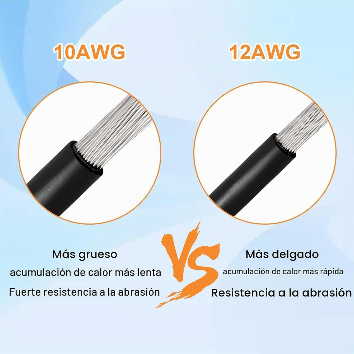 Cable de extensión solar XT60 de 10 AWG 75 pies 2 3 6 10 10 15 20 2...