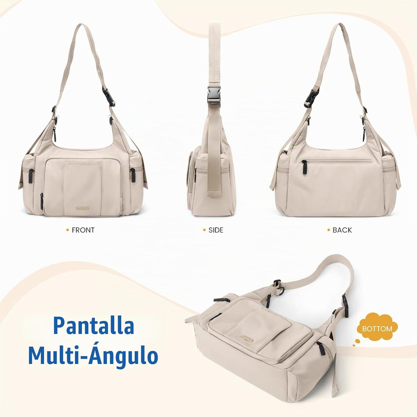 GOLF QUALITY Bolsa de pañales acolchada de 14 litros, bolsas de pañ...