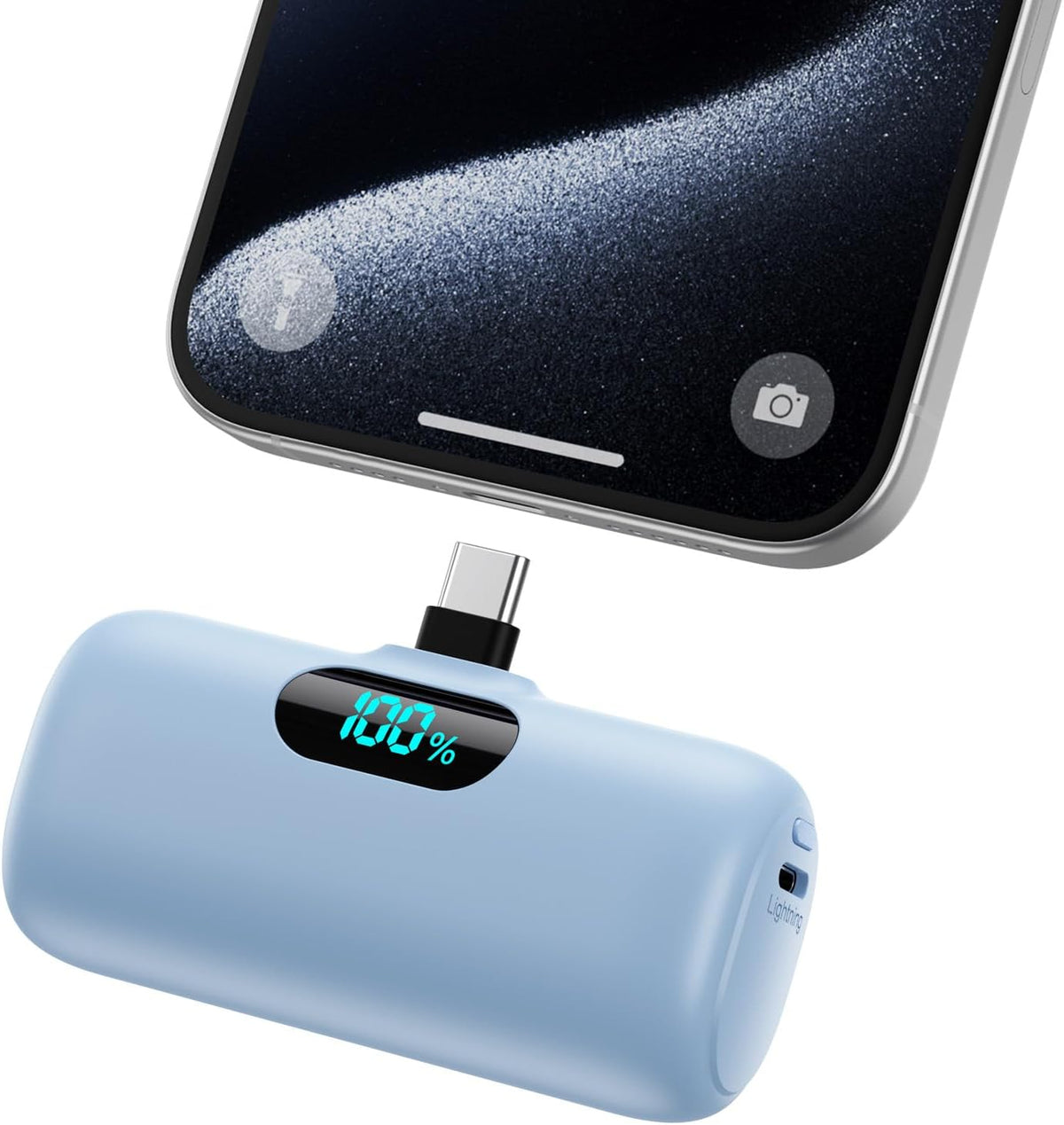 Mini cargador portátil USB C, batería mejorada de carga rápida PD d...