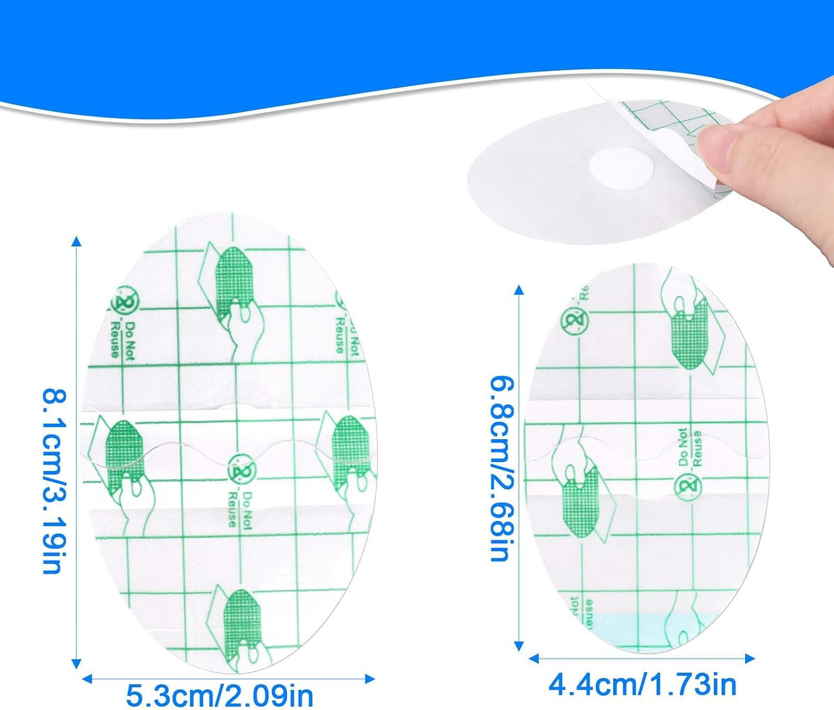 120 calcomanías impermeables para los oídos para nadar y ducharse,...