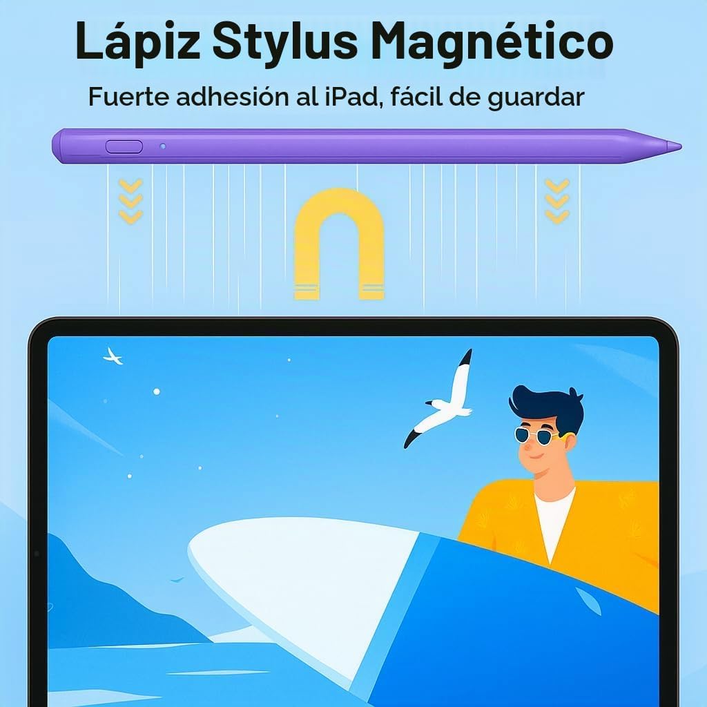 Lápiz capacitivo para iPad 11ª\/10ª 2018-2025, paquete de 2 bolígra...