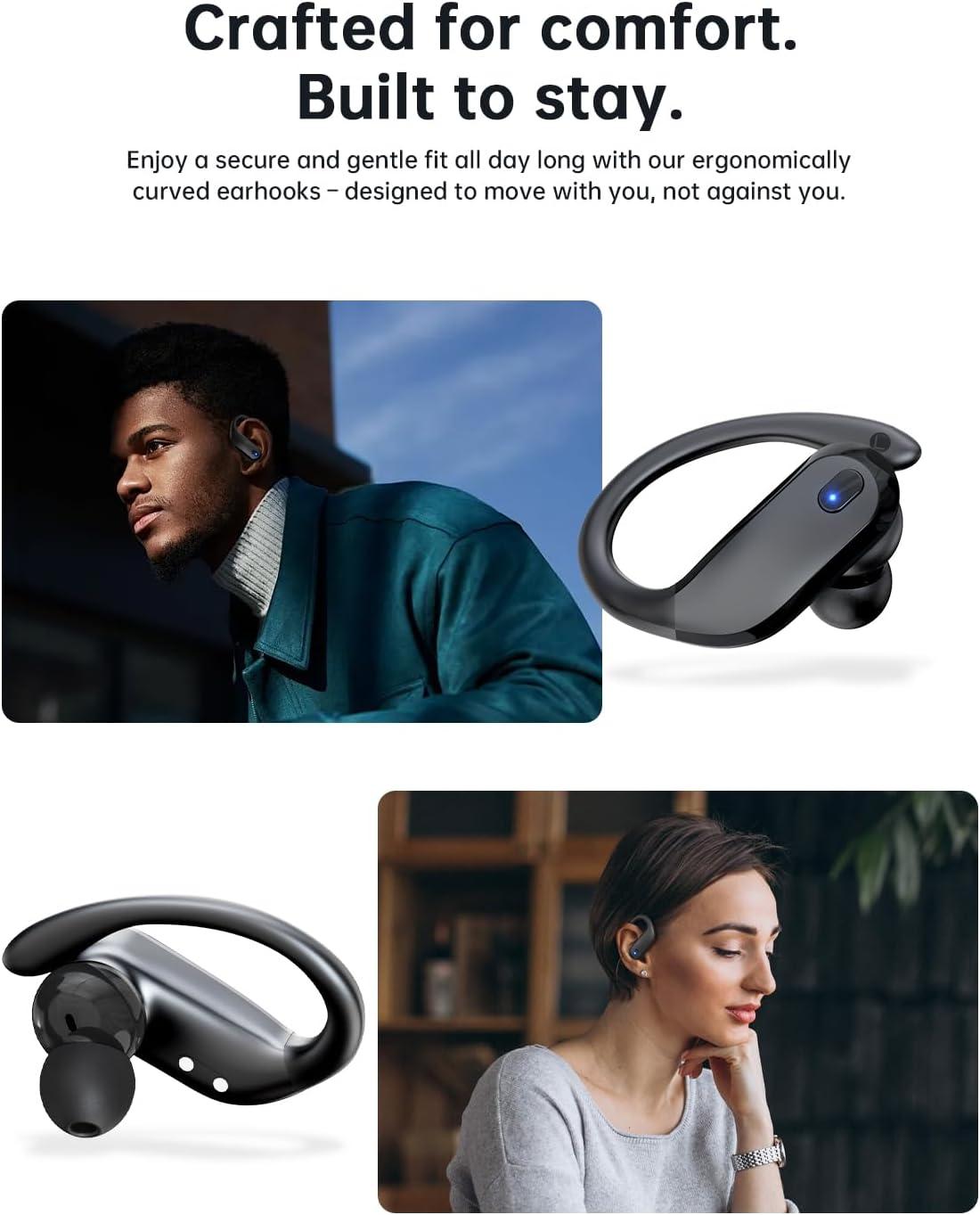 Auriculares inalámbricos, auriculares Bluetooth 5.4, auriculares de...