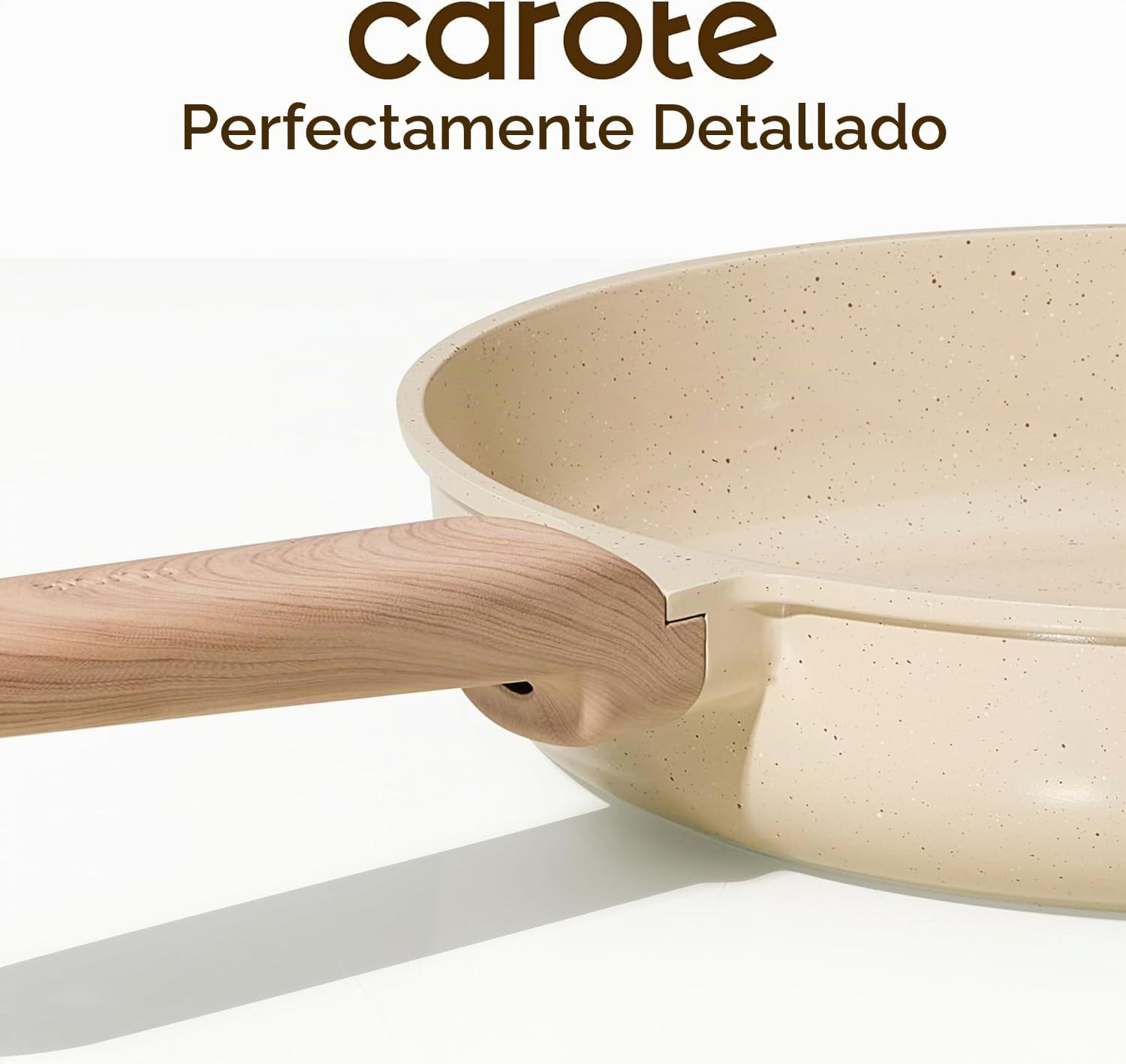 CAROTE Juego de sartenes de 8 pulgadas, sartén de cerámica, PTFE no...