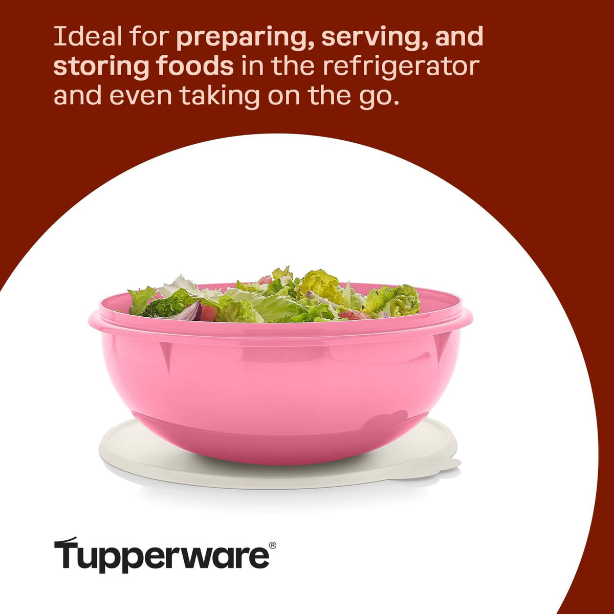 Tupperware Fix-N-Mix - Tazón para mezclar de 1.7 galones con tapa,...