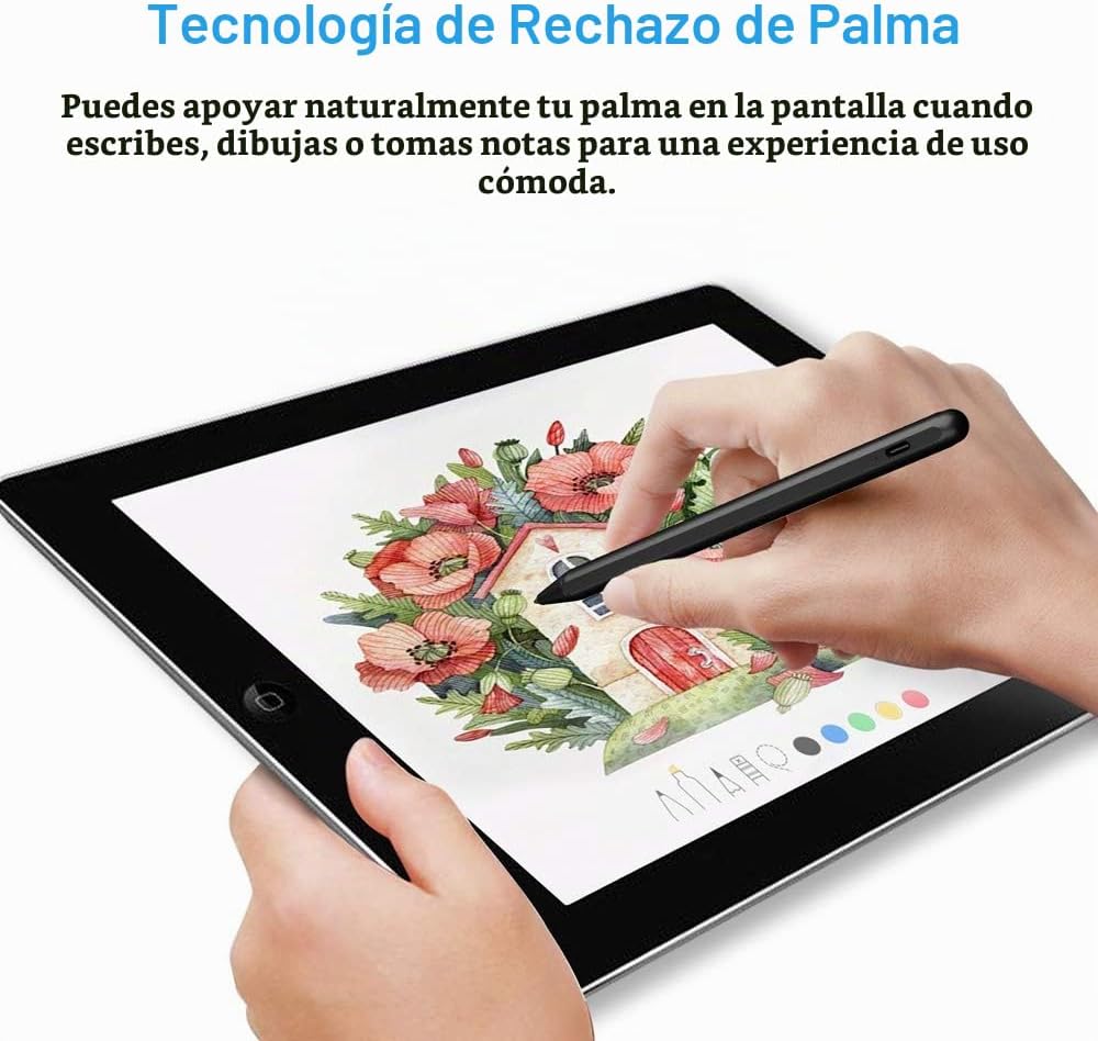 Lápiz óptico para iPad (2026-2018) con rechazo de palma de carga rá...