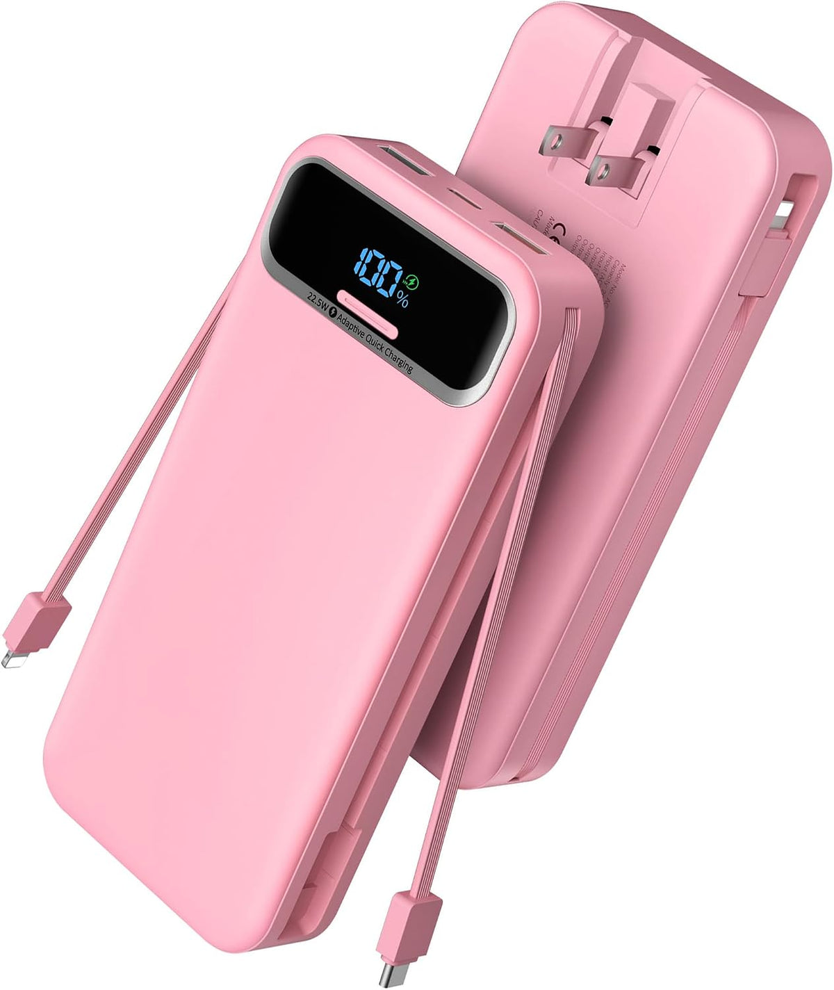 Nusyddy Cargador portátil 20000mAh de carga rápida w\/incorporado e...