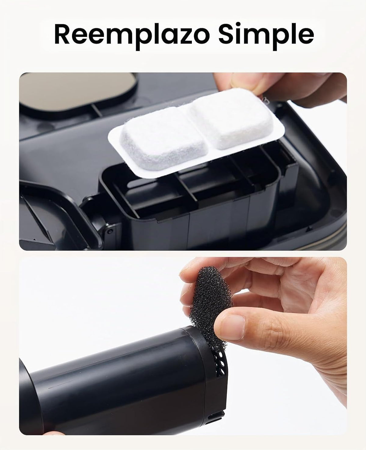 oneisall Filtros y esponjas de repuesto para fuente inalámbrica de...