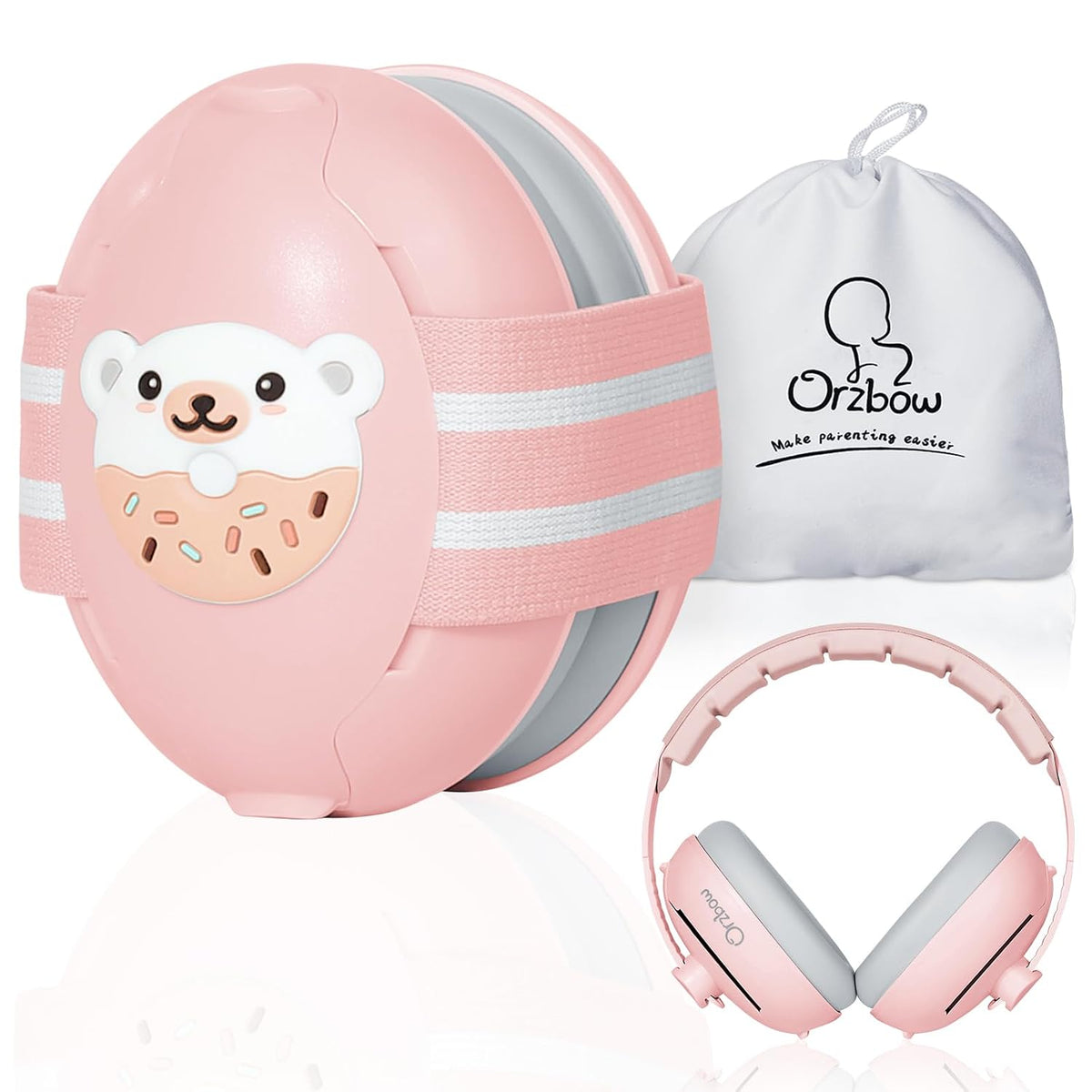 Protección de oídos 2 en 1 para bebés de hasta 48 meses, auriculare...