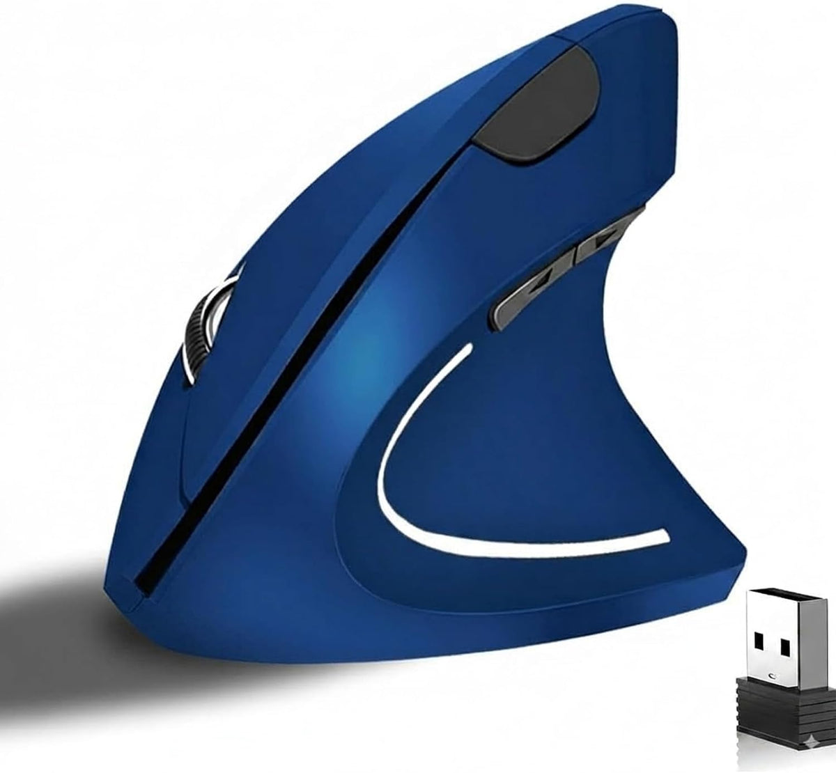 tlkawzy Ratón inalámbrico vertical ergonómico, mouse óptico de 2.4...