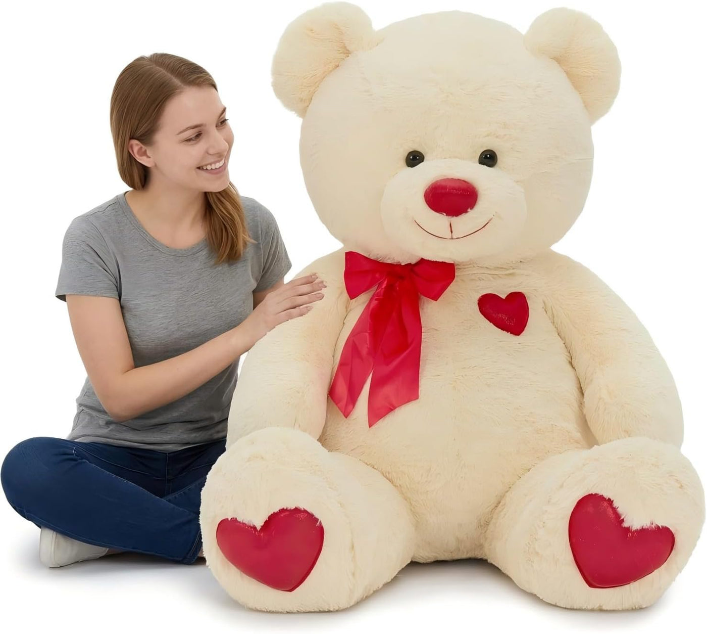 Tezituor Oso de peluche, lindo juguete de peluche de oso, regalos d...