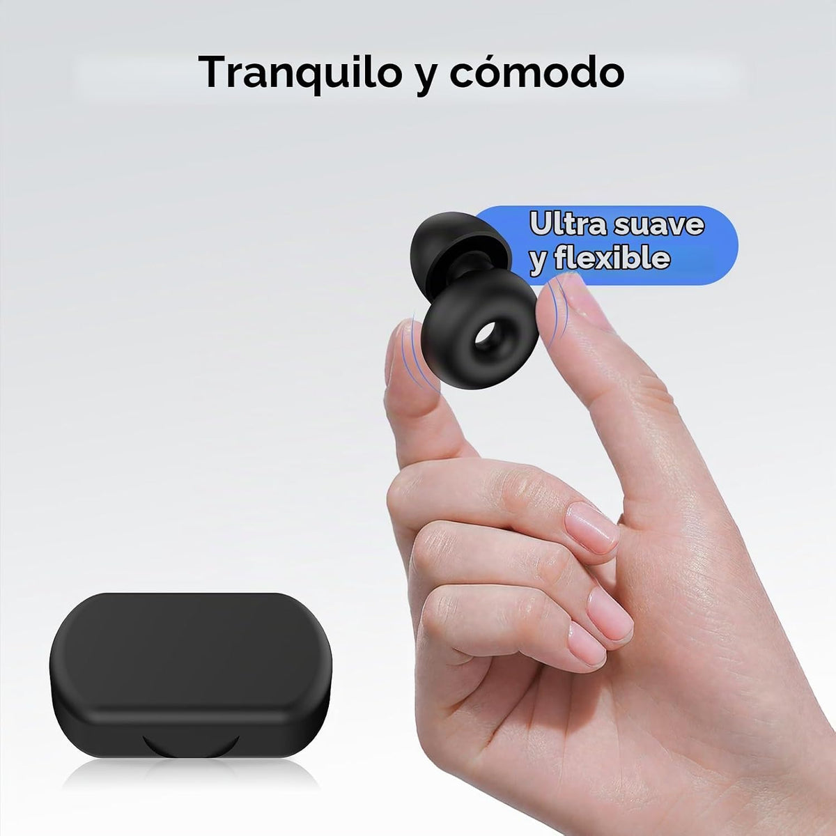 Tapones para los oídos con cancelación de ruido para dormir, 30 dB,...