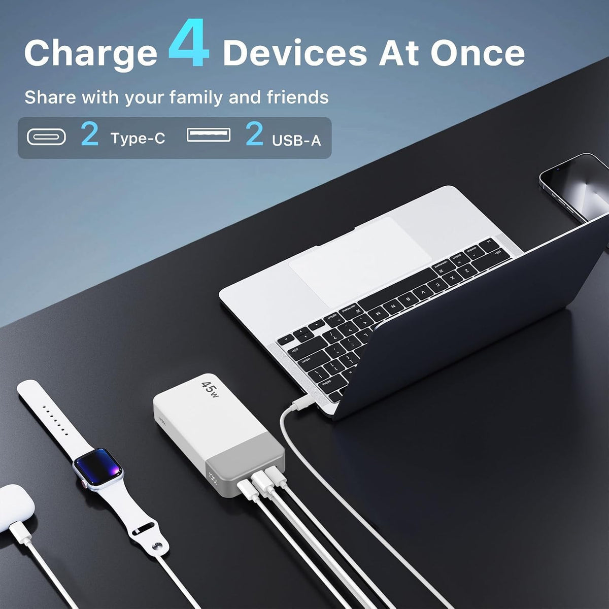 Cargador portátil NOBIS 45W 20000mAh Power Bank carga rápida | Paqu...