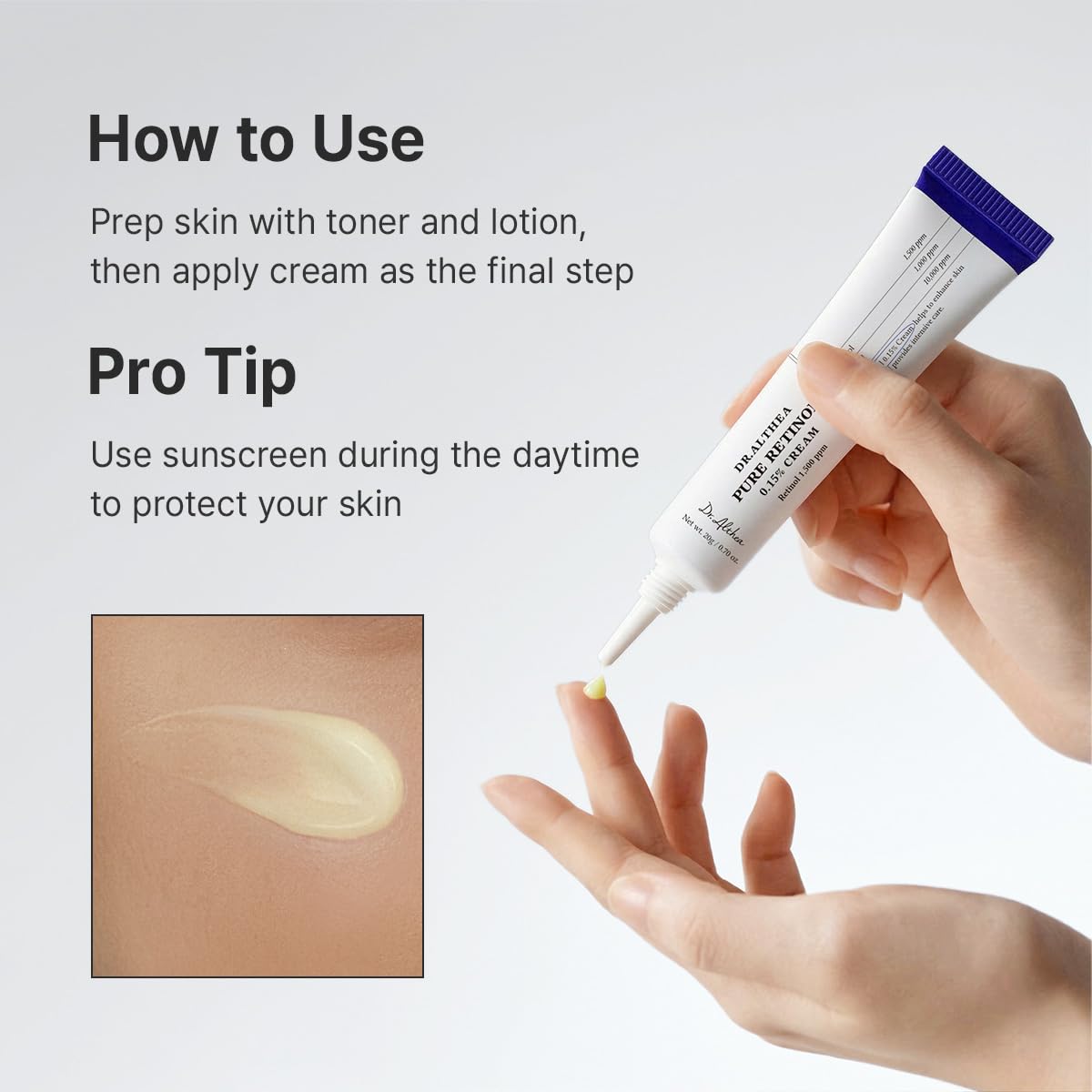 Dr.Althea Pure Retinol 0.15% Cream, cuidado de la piel vegano corea...