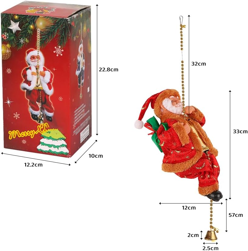 Colgante de árbol de Navidad eléctrico con diseño musical de Sanda...