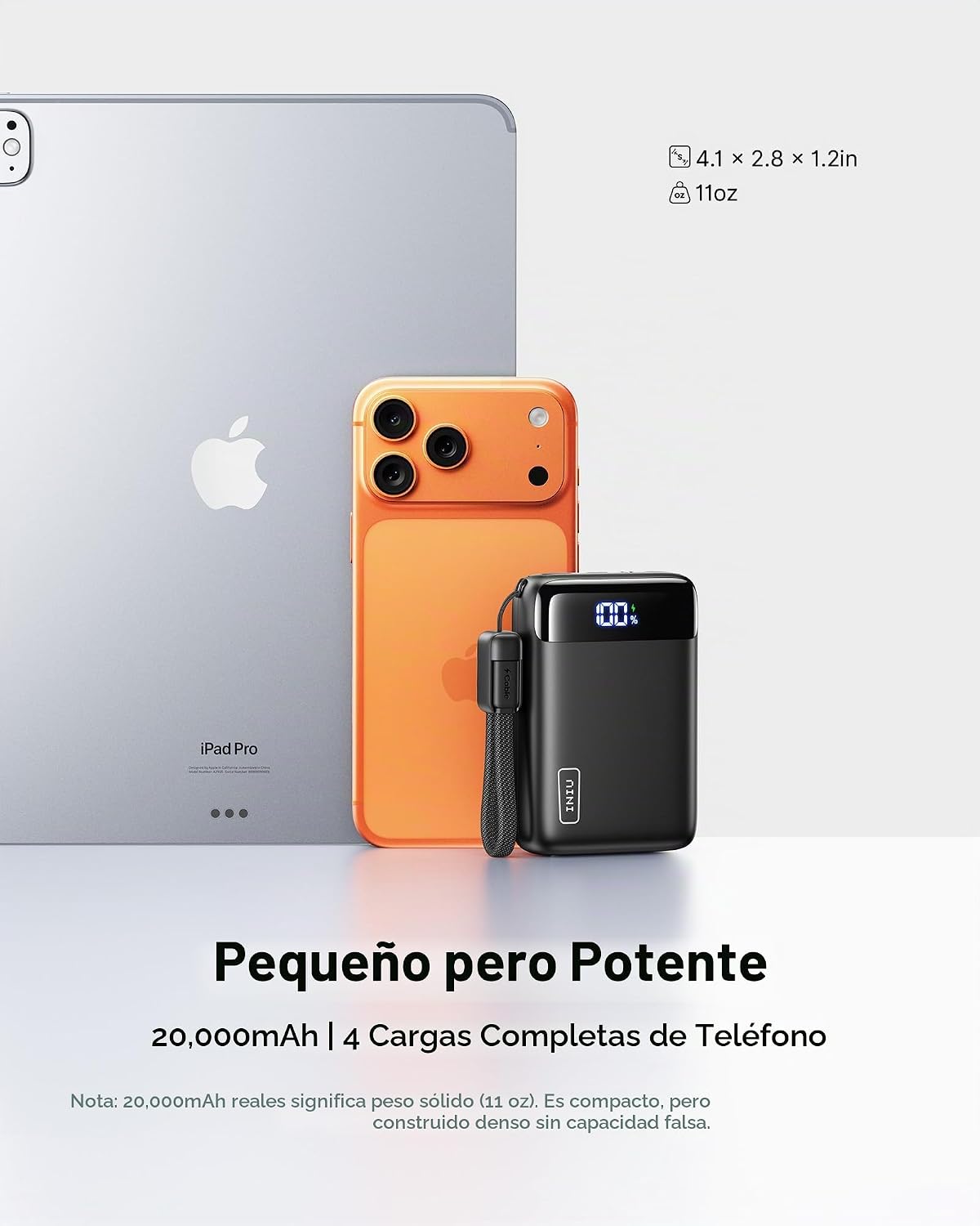 Cargador portátil INIU, el banco de energía de carga rápida más peq...