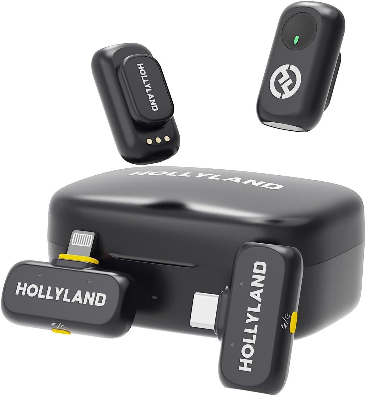 Hollyland Lark A1 Mini micrófono inalámbrico para iPhone y Android,...