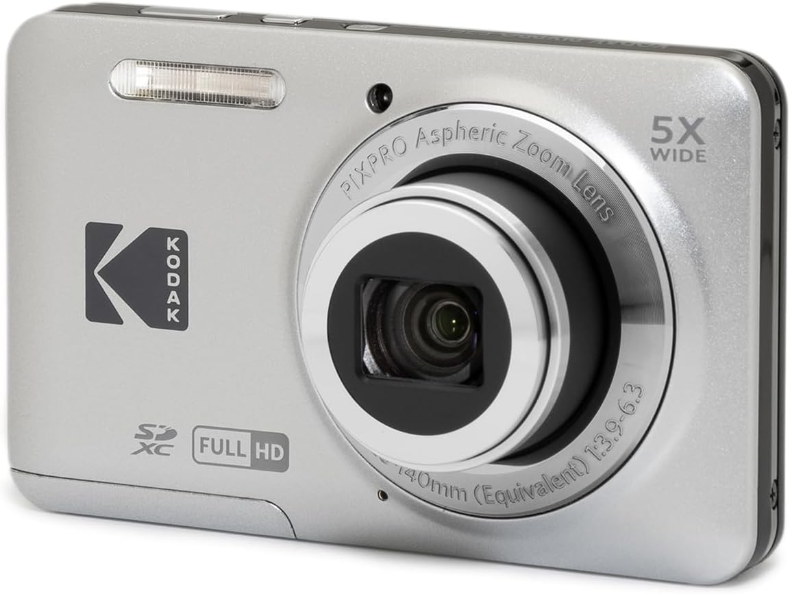 KODAK PIXPRO FZ55-GRY - Cámara digital de sensor CMOS de 16MP con z...