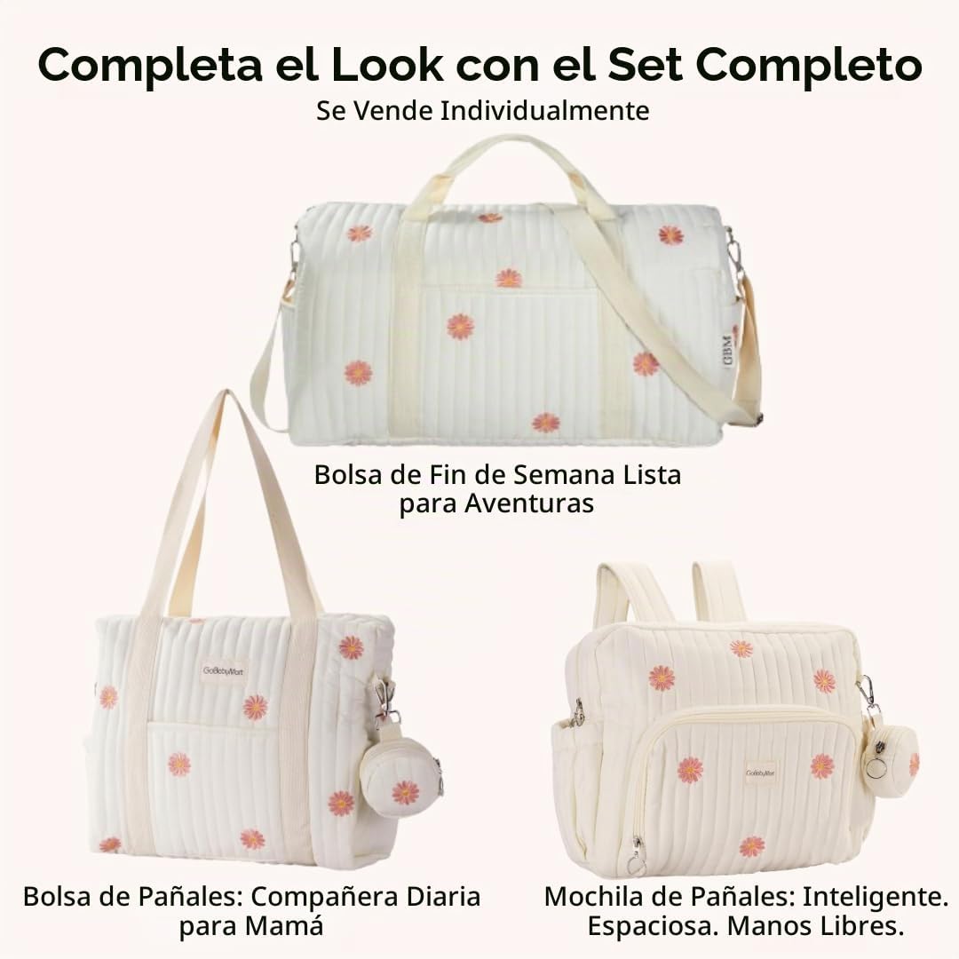 GOBABYMART - Mochila para pañales con cambiador, bolsa de viaje par...