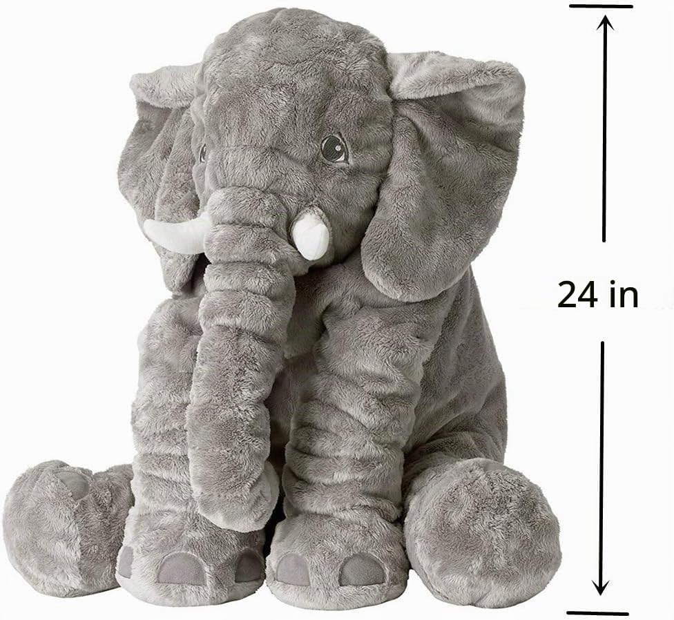 Hmcghie Animales de peluche de elefante gigante de gran tamaño de 2...